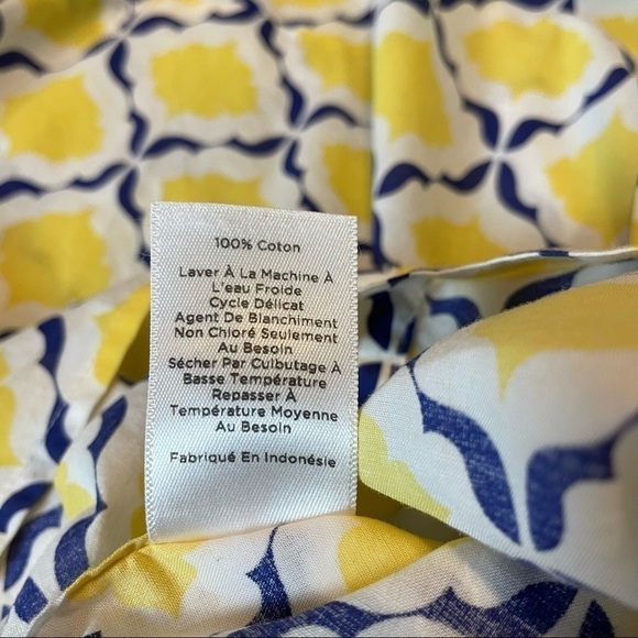 Talbots Yellow and Blue Buttondown Shirt Sz. M - Picture 9 of 10